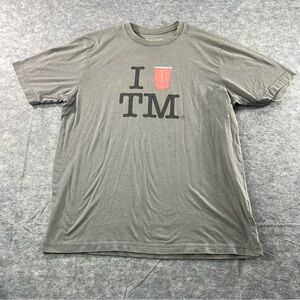 Travis Mathew Mens Gray I LOVE‎ TM Red Solo Cup Graphic T Shirt  Size L
